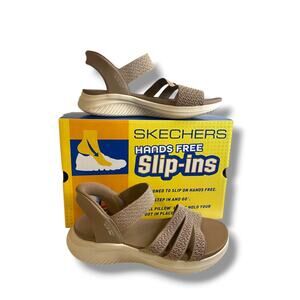 Size 10W Skechers Hands Free Slip-Ins Womens Sandals Pretty Combo Ultra Flex 3.0